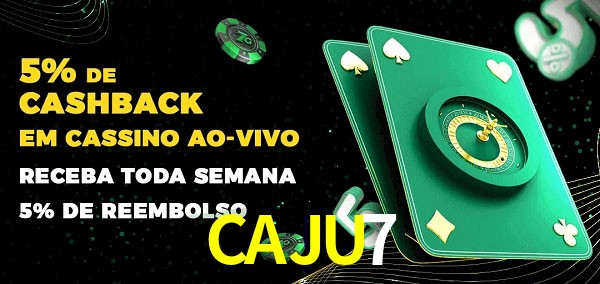Promoções do cassino ao Vivo CAJU7